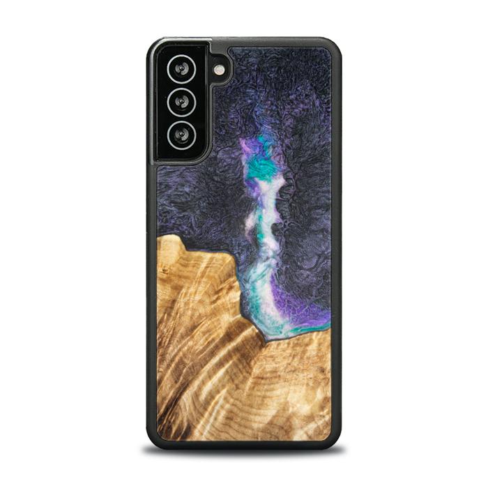 Samsung Galaxy S21 FE Handyhülle aus Harz und Holz - SYNERGY#C7