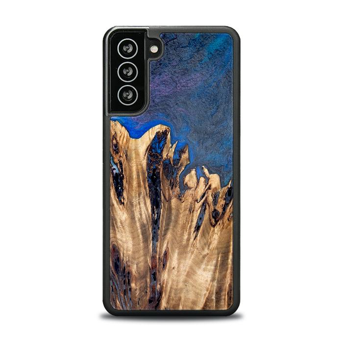 Samsung Galaxy S21 FE Handyhülle aus Harz und Holz - Synergy#D120