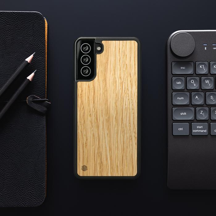 Samsung Galaxy S21 Plus Handyhülle aus Holz - Eiche