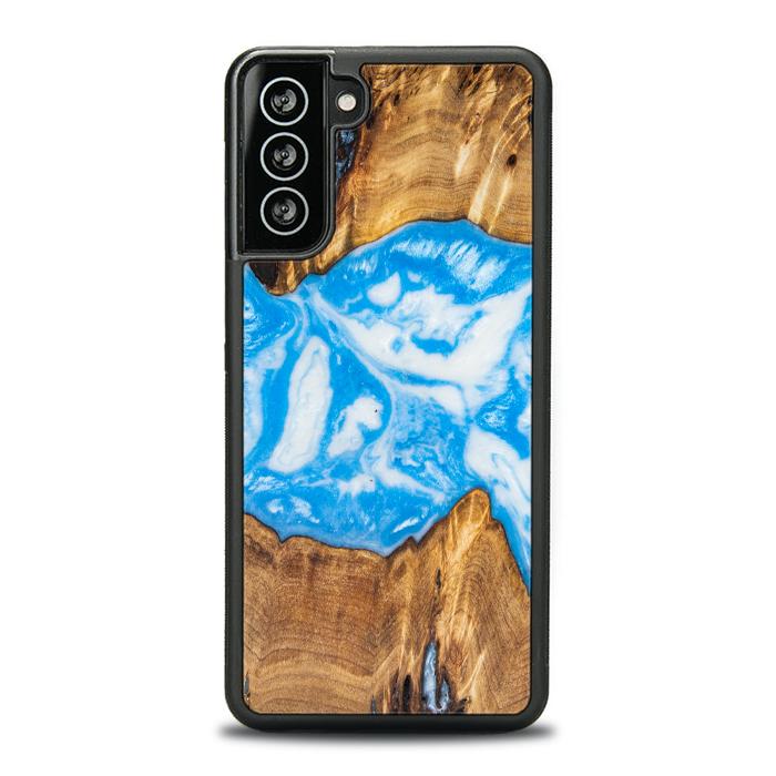 Samsung Galaxy S21 Plus Handyhülle aus Harz und Holz - SYNERGY#A29