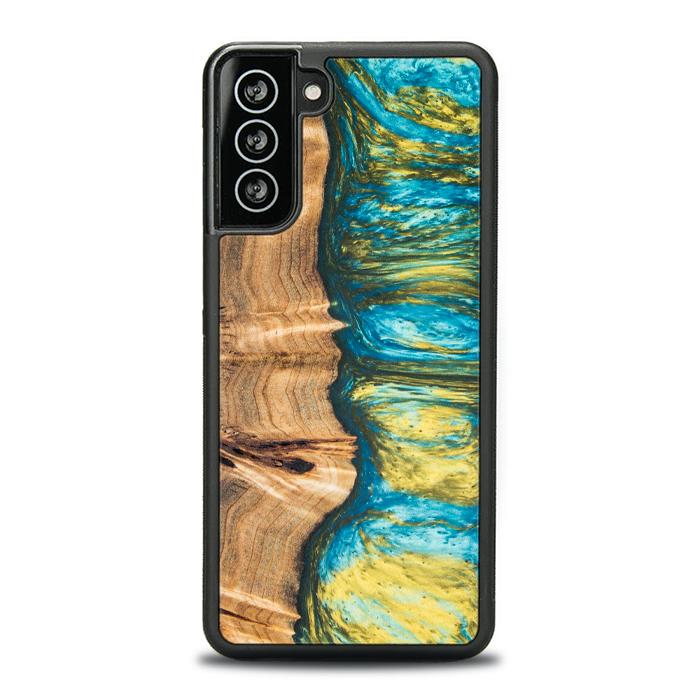 Samsung Galaxy S21 Plus Handyhülle aus Harz und Holz - SYNERGY#A76