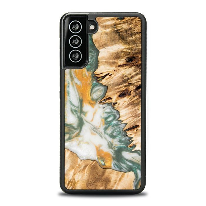 Samsung Galaxy S21 Plus Handyhülle aus Harz und Holz - SYNERGY#A89