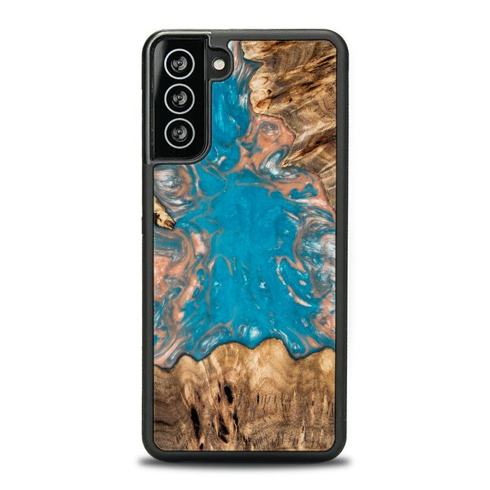 Samsung Galaxy S21 Plus Handyhülle aus Harz und Holz - SYNERGY#A97
