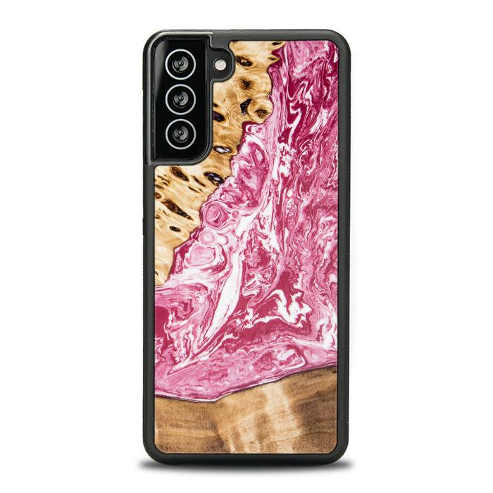 Samsung Galaxy S21 Plus Handyhülle aus Harz und Holz - SYNERGY#A99