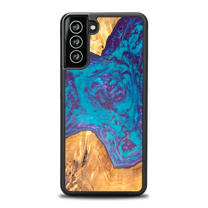 Samsung Galaxy S21 Plus Handyhülle aus Harz und Holz - SYNERGY#B25