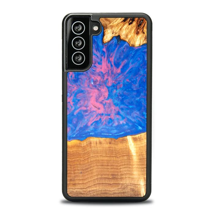 Samsung Galaxy S21 Plus Handyhülle aus Harz und Holz - SYNERGY#B29