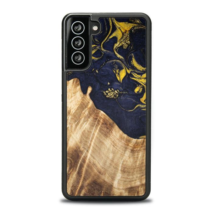 Samsung Galaxy S21 Plus Handyhülle aus Harz und Holz - SYNERGY#C26