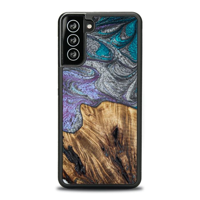 Samsung Galaxy S21 Plus Handyhülle aus Harz und Holz - SYNERGY#C47