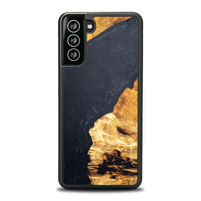Samsung Galaxy S21 Plus Handyhülle aus Harz und Holz - Synergy#B18
