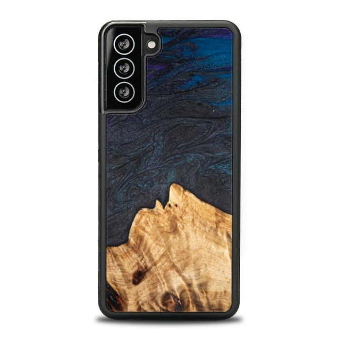 Samsung Galaxy S21 Plus Handyhülle aus Harz und Holz - Synergy#C5