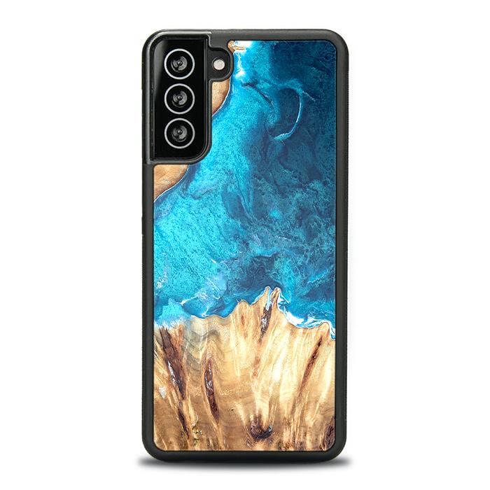 Samsung Galaxy S21 Plus Handyhülle aus Harz und Holz - Synergy#D115