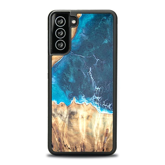 Samsung Galaxy S21 Plus Handyhülle aus Harz und Holz - Synergy#D116
