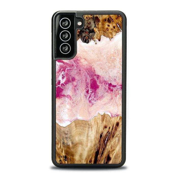 Samsung Galaxy S21 Plus Handyhülle aus Harz und Holz - Synergy#D119