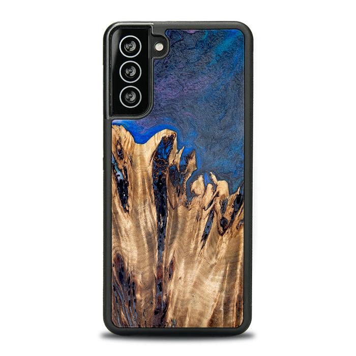 Samsung Galaxy S21 Plus Handyhülle aus Harz und Holz - Synergy#D120