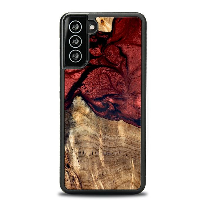 Samsung Galaxy S21 Plus Handyhülle aus Harz und Holz - Synergy#D122