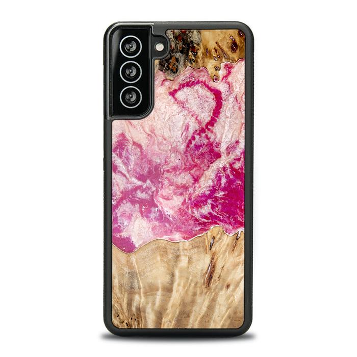 Samsung Galaxy S21 Plus Handyhülle aus Harz und Holz - Synergy#D123