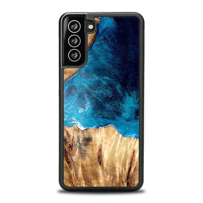Samsung Galaxy S21 Plus Handyhülle aus Harz und Holz - Synergy#D127