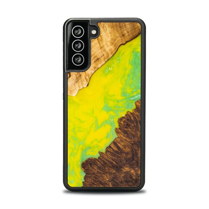 Samsung Galaxy S21 Handyhülle aus Harz und Holz - SYNERGY#A12