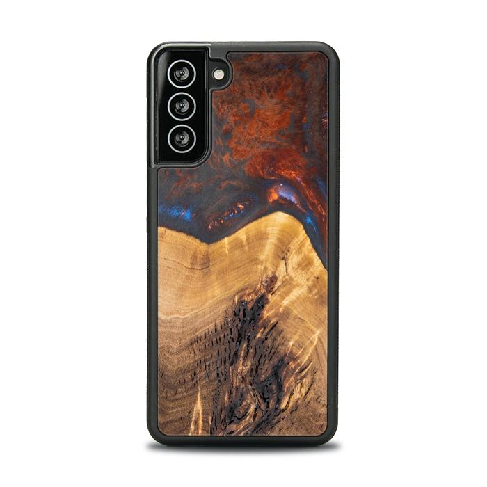 Samsung Galaxy S21 Handyhülle aus Harz und Holz - SYNERGY#A21