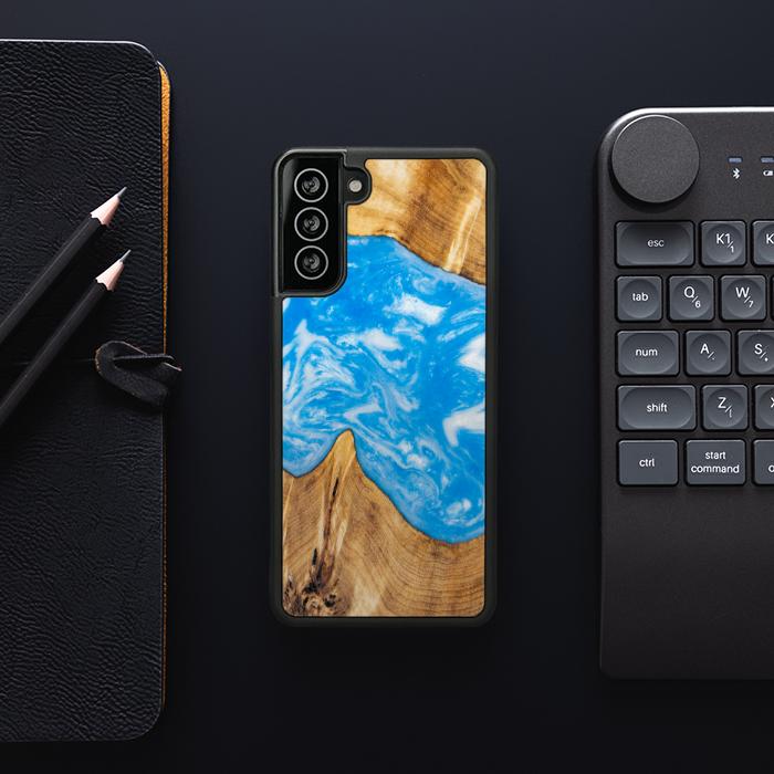 Samsung Galaxy S21 Handyhülle aus Harz und Holz - SYNERGY#A26
