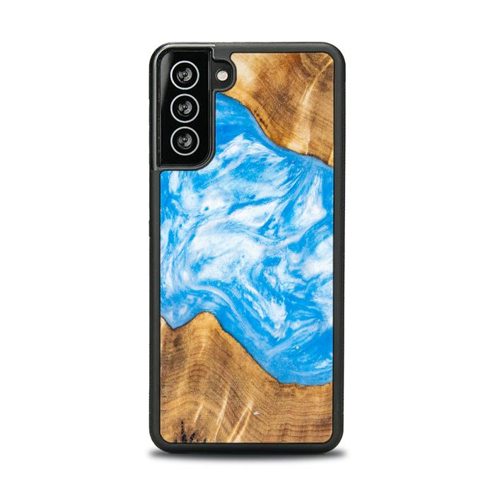 Samsung Galaxy S21 Handyhülle aus Harz und Holz - SYNERGY#A28