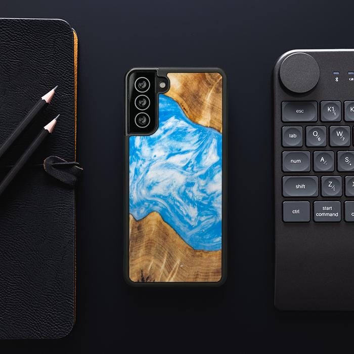 Samsung Galaxy S21 Handyhülle aus Harz und Holz - SYNERGY#A28