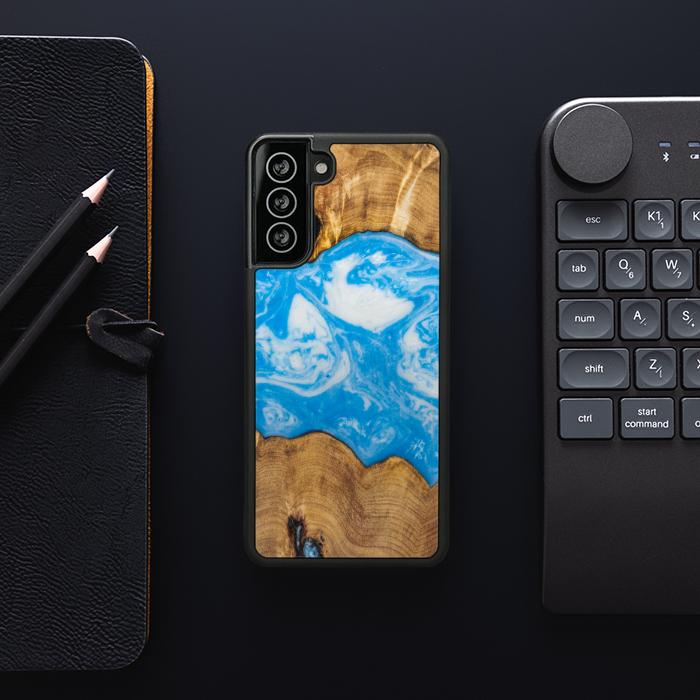 Samsung Galaxy S21 Handyhülle aus Harz und Holz - SYNERGY#A32
