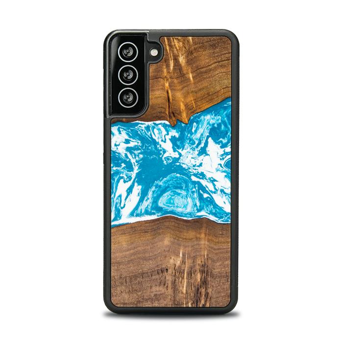 Samsung Galaxy S21 Handyhülle aus Harz und Holz - SYNERGY#A7