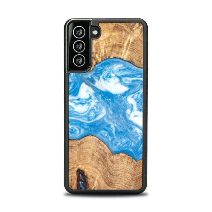 Samsung Galaxy S21 Handyhülle aus Harz und Holz - SYNERGY#B03