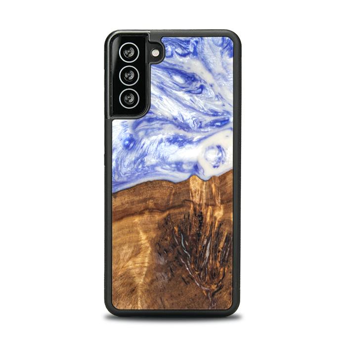 Samsung Galaxy S21 Handyhülle aus Harz und Holz - SYNERGY#B04