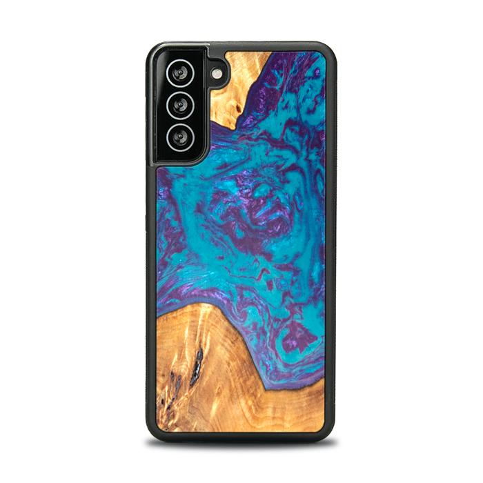 Samsung Galaxy S21 Handyhülle aus Harz und Holz - SYNERGY#B25