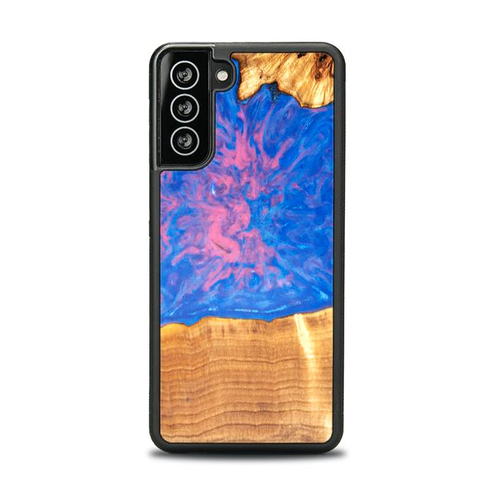 Samsung Galaxy S21 Handyhülle aus Harz und Holz - SYNERGY#B29