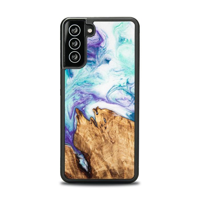 Samsung Galaxy S21 Handyhülle aus Harz und Holz - SYNERGY#C17