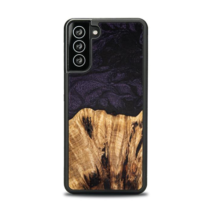 Samsung Galaxy S21 Handyhülle aus Harz und Holz - SYNERGY#C31