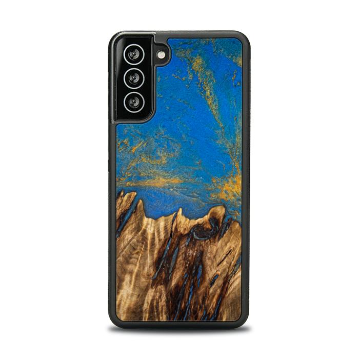 Samsung Galaxy S21 Handyhülle aus Harz und Holz - SYNERGY#C43
