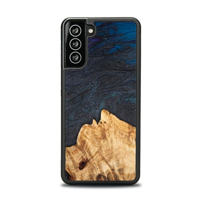 Samsung Galaxy S21 Handyhülle aus Harz und Holz - Synergy#C5