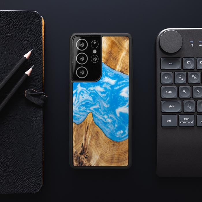Samsung Galaxy S21 Ultra Handyhülle aus Harz und Holz - SYNERGY#A26