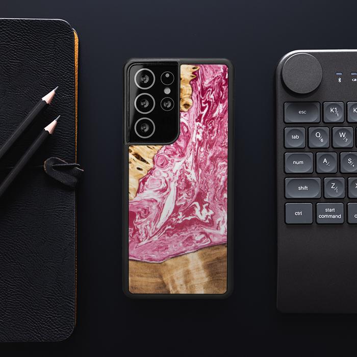 Samsung Galaxy S21 Ultra Handyhülle aus Harz und Holz - SYNERGY#A99