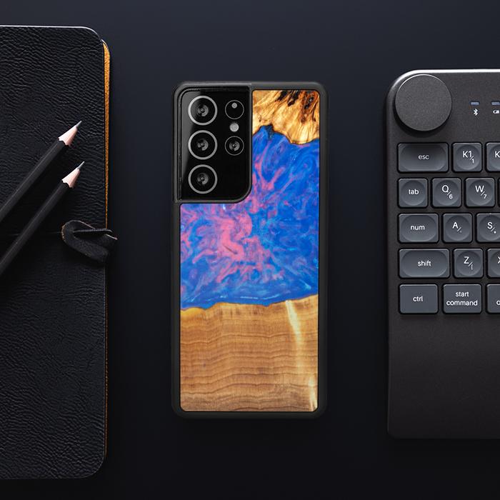 Samsung Galaxy S21 Ultra Handyhülle aus Harz und Holz - SYNERGY#B29