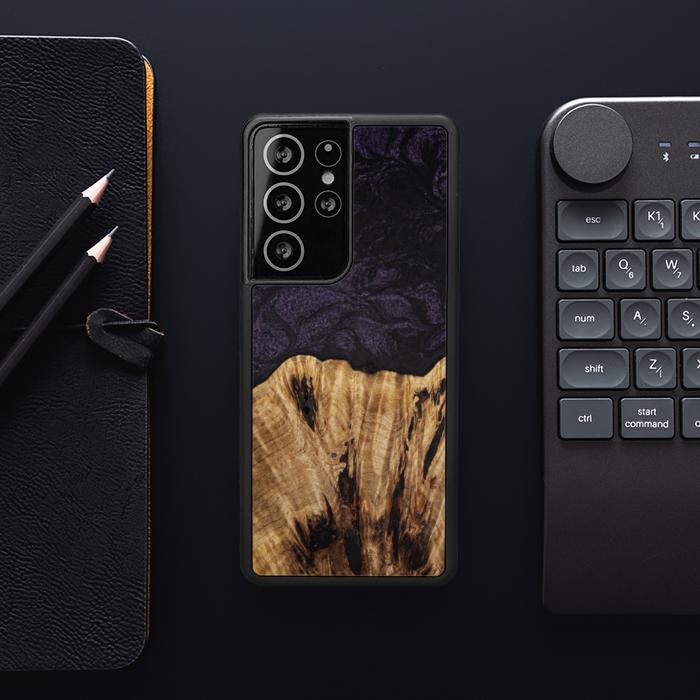 Samsung Galaxy S21 Ultra Handyhülle aus Harz und Holz - SYNERGY#C31