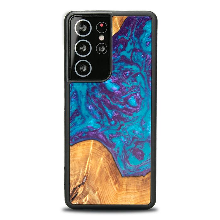 Samsung Galaxy S21 Ultra Handyhülle aus Harz und Holz - Synergy#B28