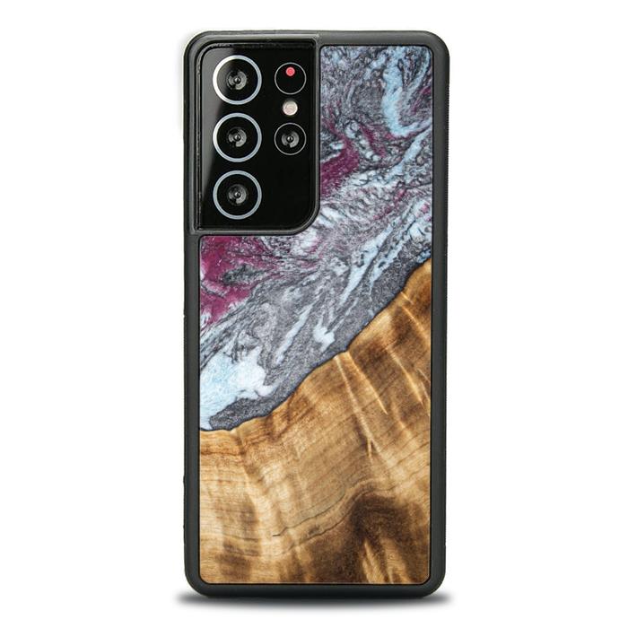 Samsung Galaxy S21 Ultra Handyhülle aus Harz und Holz - Synergy#C12