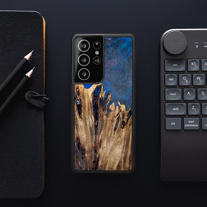 Samsung Galaxy S21 Ultra Handyhülle aus Harz und Holz - Synergy#D120