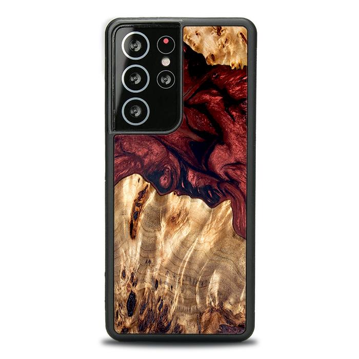 Samsung Galaxy S21 Ultra Handyhülle aus Harz und Holz - Synergy#D121