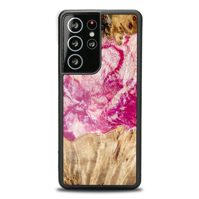 Samsung Galaxy S21 Ultra Handyhülle aus Harz und Holz - Synergy#D123