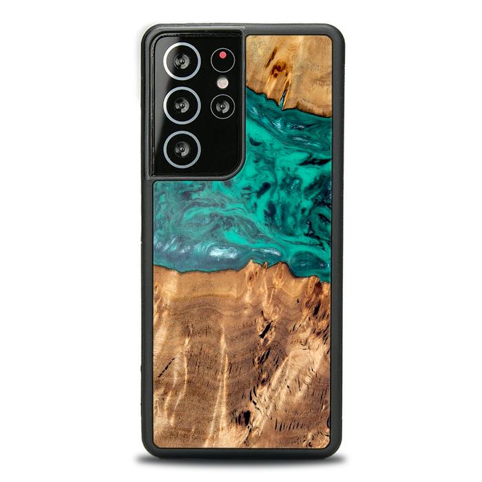 Samsung Galaxy S21 Ultra Handyhülle aus Harz und Holz - Synergy#D133