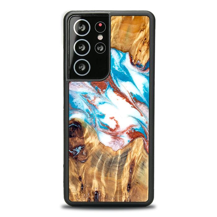 Samsung Galaxy S21 Ultra Handyhülle aus Harz und Holz - Synergy#D137