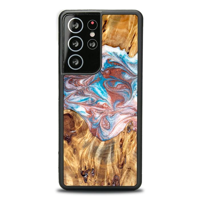 Samsung Galaxy S21 Ultra Handyhülle aus Harz und Holz - Synergy#D138
