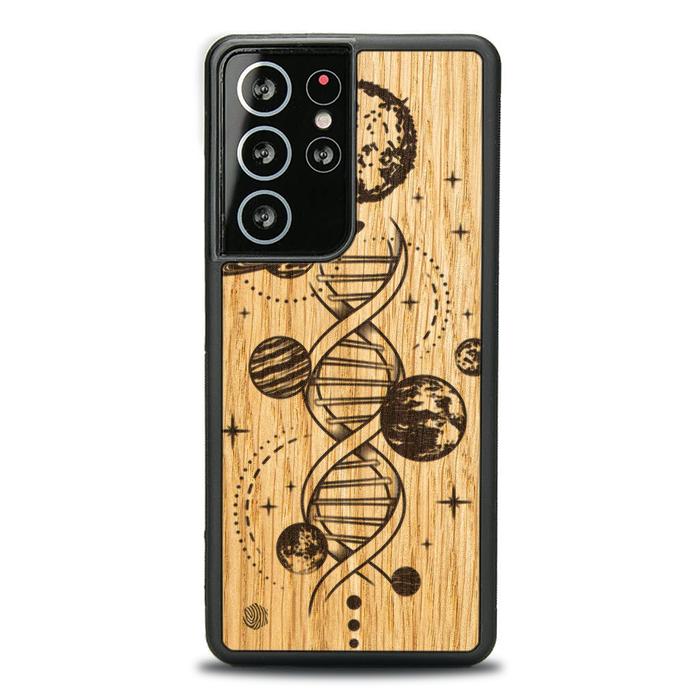 Samsung Galaxy S21 Ultra Handyhülle aus Holz - Space DNA (Eiche)