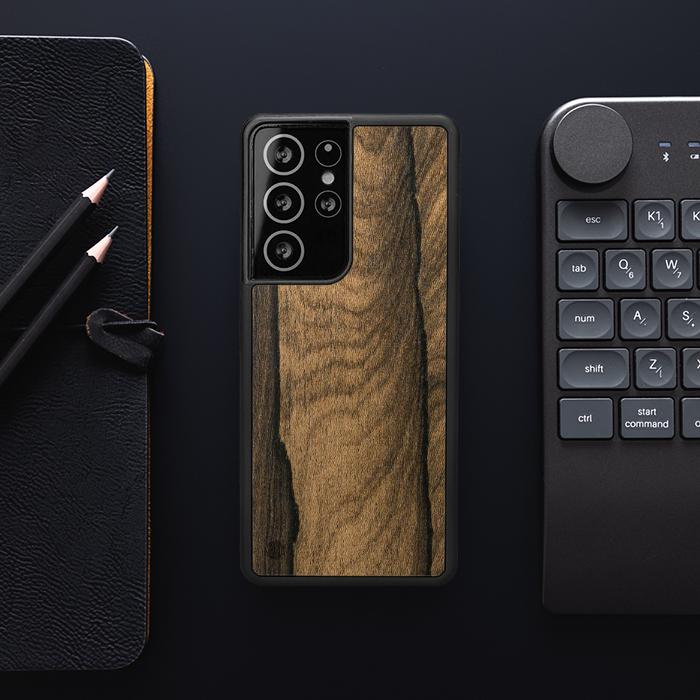Samsung Galaxy S21 Ultra Handyhülle aus Holz - Ziricote